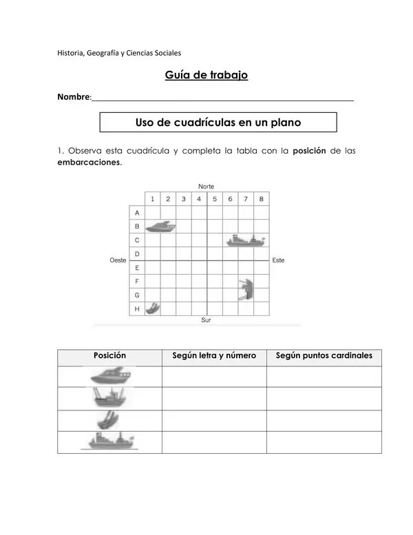 Uso de cuadrícula en un plano