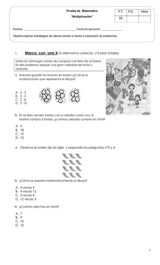 Prueba "Multiplicación"