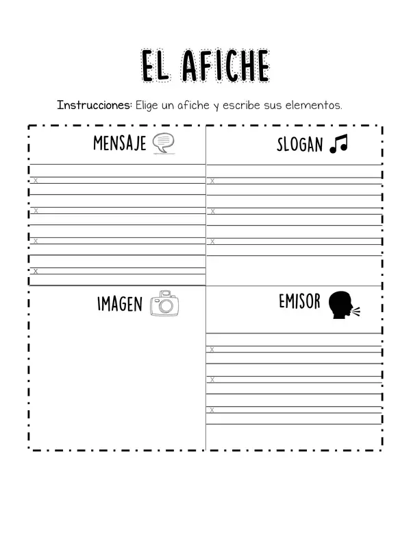 Elementos del afiche