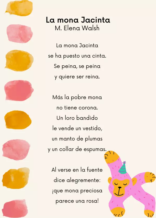 Poema La mona Jacinta