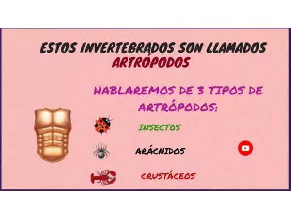 Genially Animales Invertebrados
