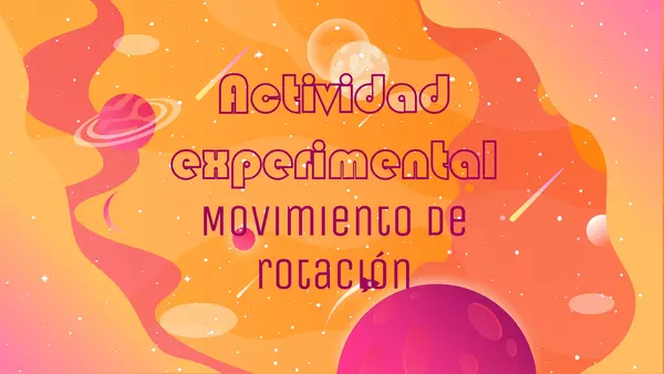 Actividad experimental movimiento de rotación