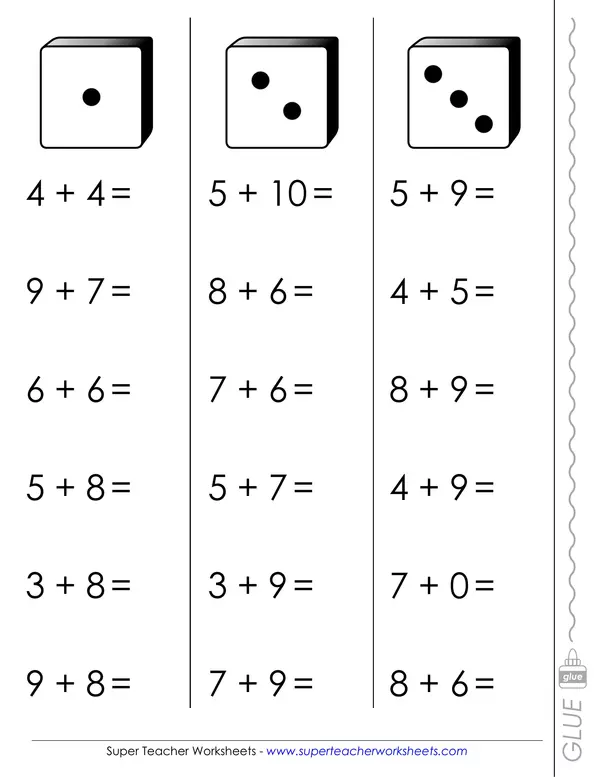 Addition fluency game