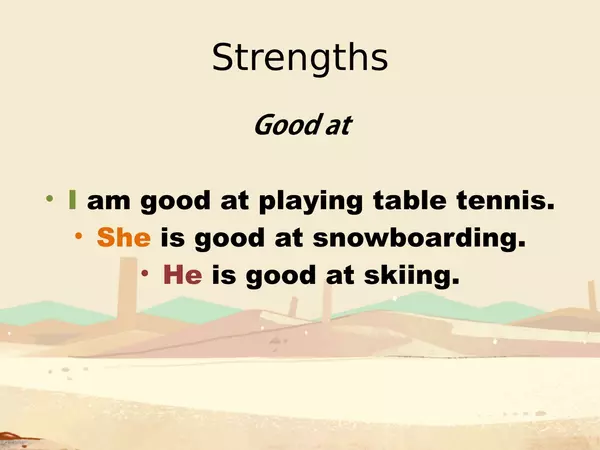 Strengths and weaknesses.