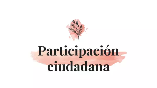 Actitudes cívicas y Participación Ciudadana