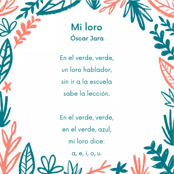 Poema El loro