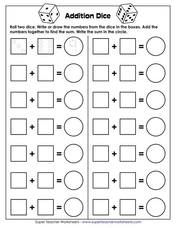 Roll and Add, DICE ADDITION