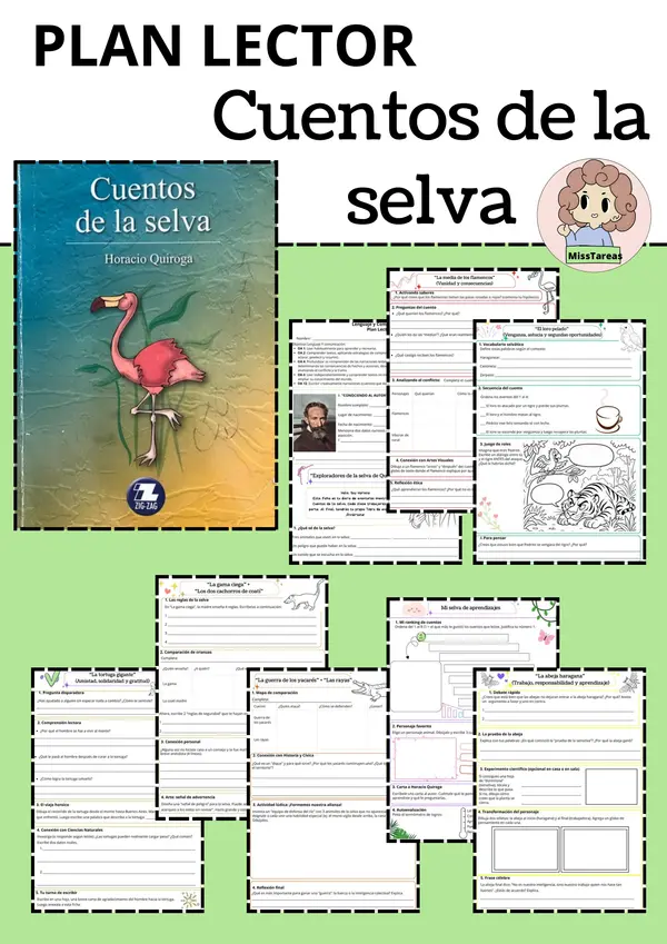 Ficha Cuentos de la selva Horacio Quiroga