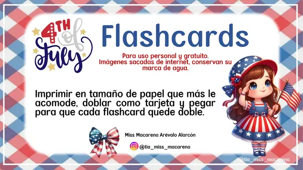 4th of July Flashcards