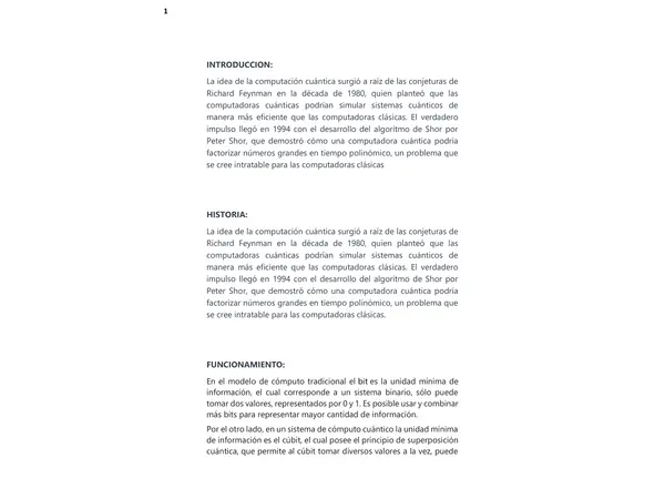 COMPUTACIÓN CUÁNTICA