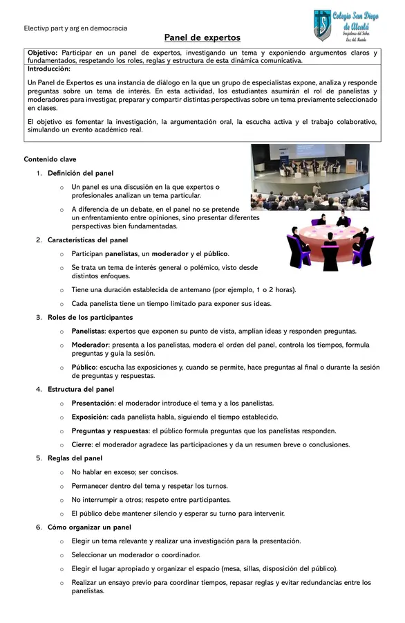 Guía y pauta de evaluación para panel de expertos