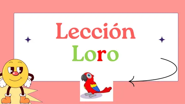 ppt lección loro