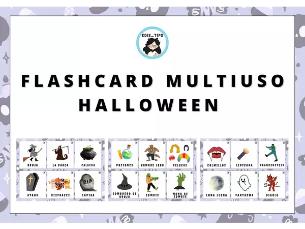 FLASHCARDS MULTIUSO- HALLOWEEN