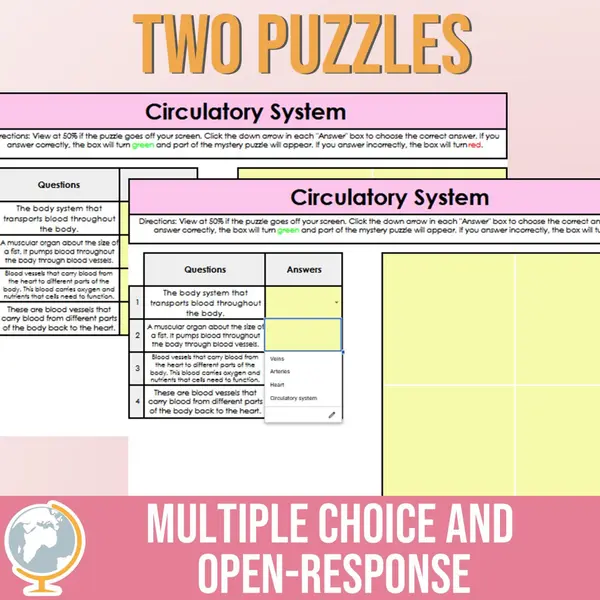 Circulatory System Mystery Puzzle