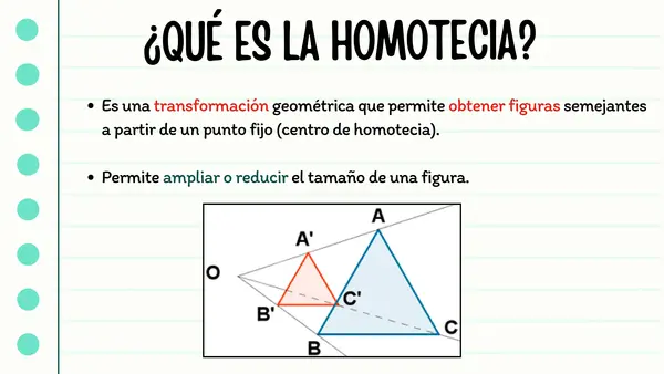 Ppt Homotecia