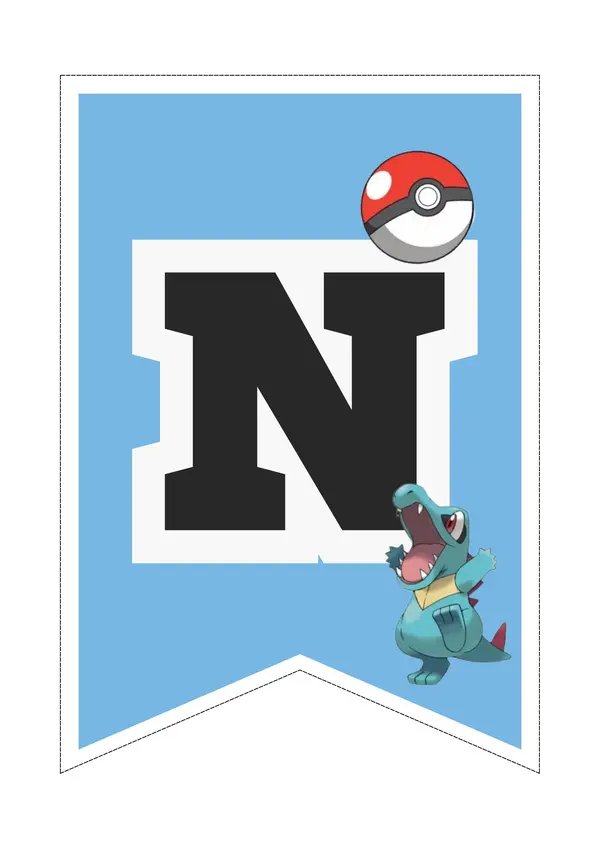 Banderín BIENVENIDOS POKEMÓN