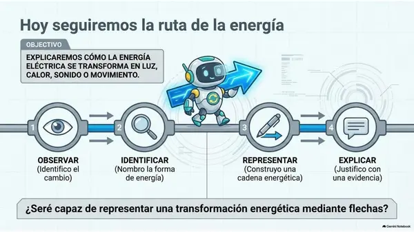5° Básico Ciencias Naturales: Energía eléctrica — Reconocer transformaciones