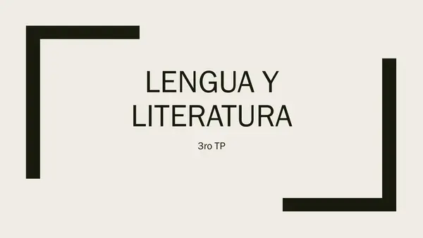 Introducción a lenguaje 3ros medios