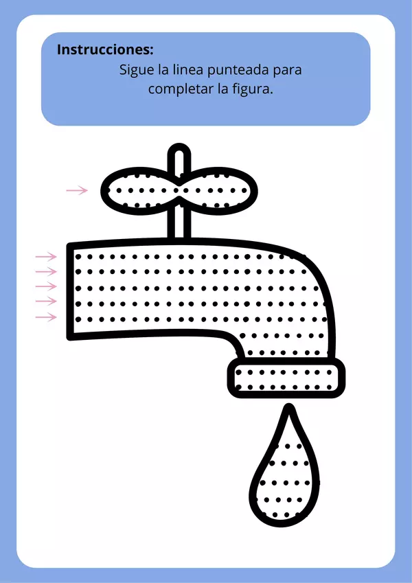 Guía Del Día del Agua ( Grafomotricidad )
