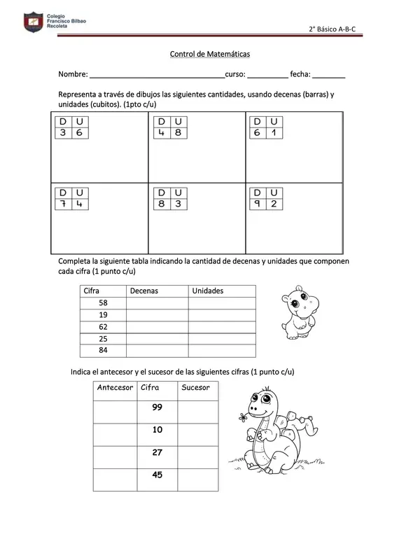 Control de Matemáticas 