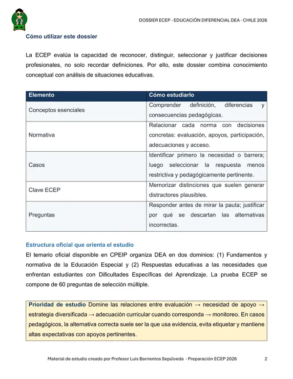 Dossier evaluación de conocimientos específicos y pedagógicos_DEA.