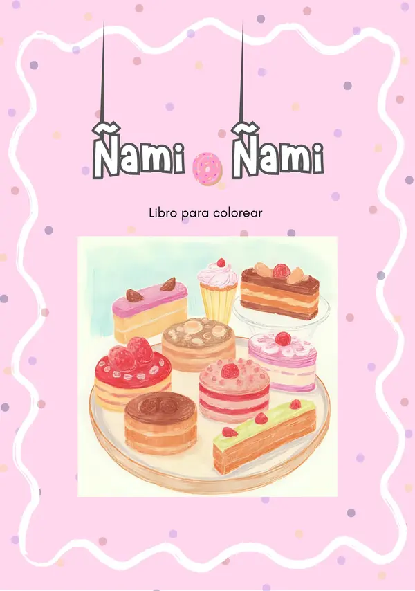 Libro para colorear recetas dulces