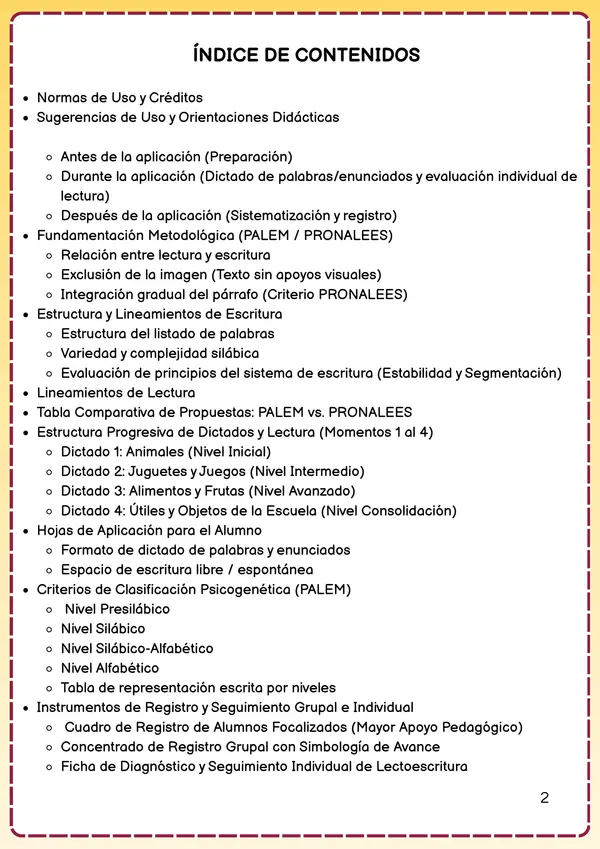 Cuadernillo de Evaluación Inicial de Lectoescritura 