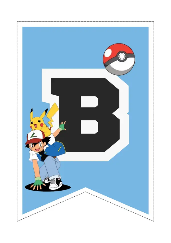 Banderín BIENVENIDOS POKEMÓN