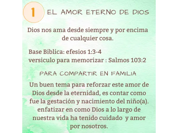 ficha el amor eterno de dios