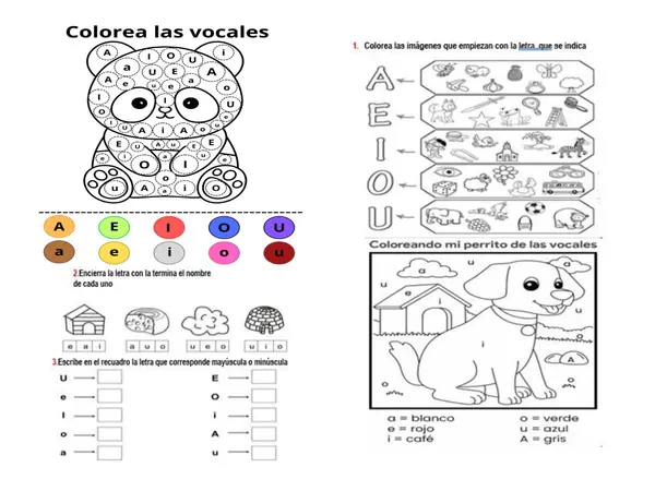 Aprende las vocales y el fonema m