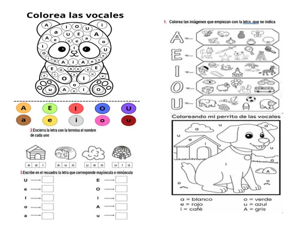 Aprende las vocales y el fonema m
