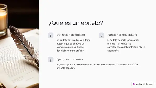 Epíteto - Figura literaria