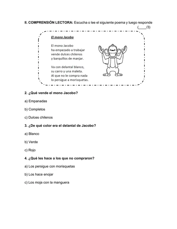 Evaluación Lenguaje letras M-L-P-S