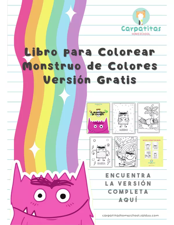 Libro Para Colorear El Monstruo de Colores