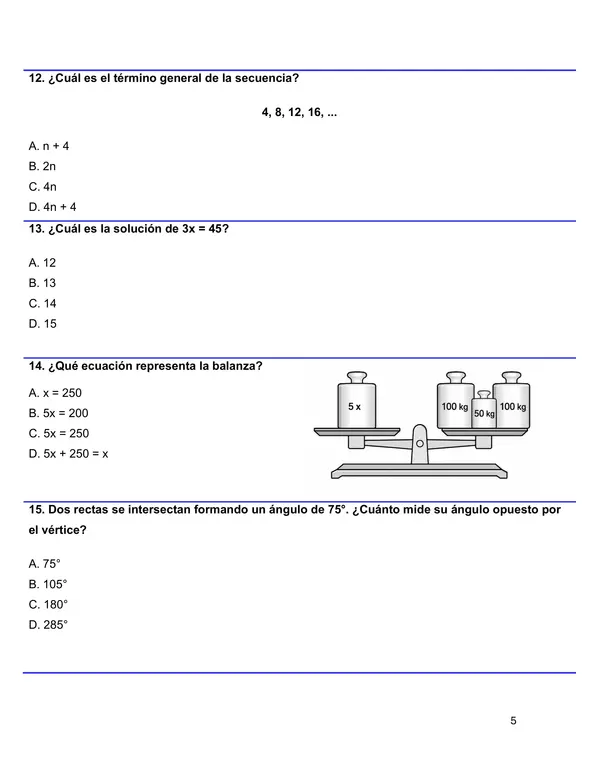 ENSAYO SIMCE 3 MATEMÁTICA 6°