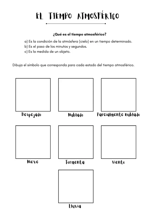 El tiempo atmosférico