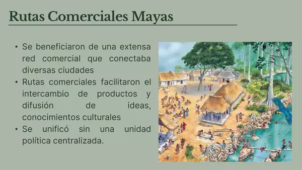 Comercio y agricultura Maya y Azteca