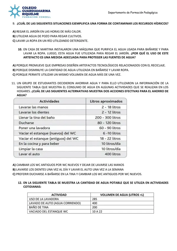 EVALUACIÓN DE CIENCIAS NATURALES (A.C) 
