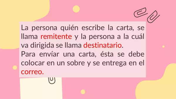 La carta Lenguaje