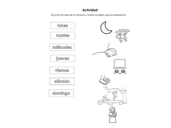 Días de la semana según canción.