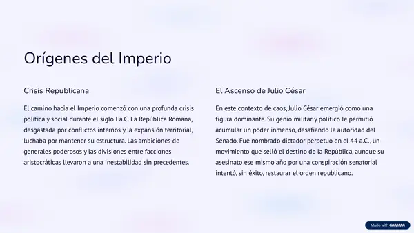 PowerPoint del imperio romano
