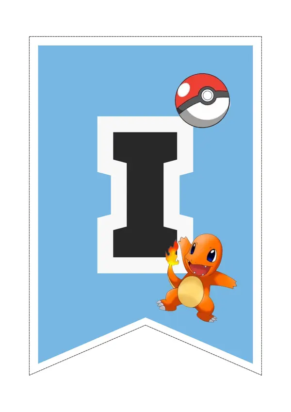 Banderín BIENVENIDOS POKEMÓN
