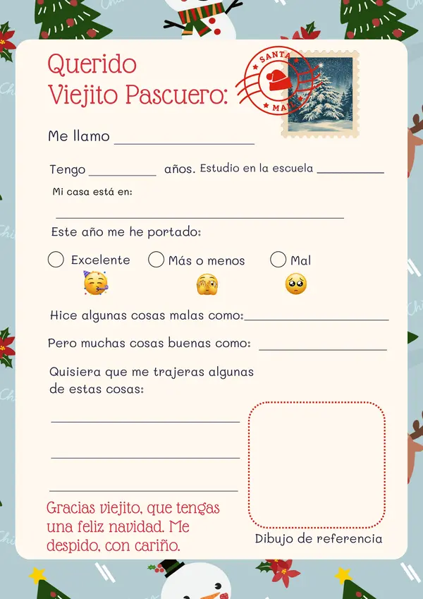 Carta al viejito pascuero