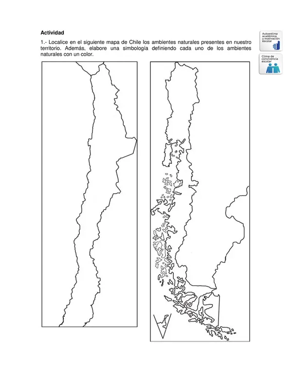 Guia de Historia y Geografia 6 Basico: Zonas Naturales De Chile
