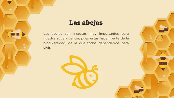 Presentación PPT Aprendamos de las abejas animales No Print