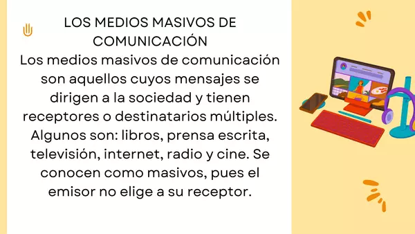 presentación de los medios de comunicación para septimo básico