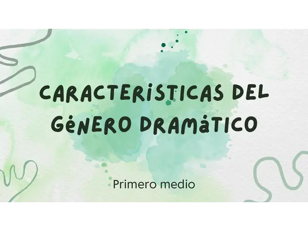 Características del género dramático