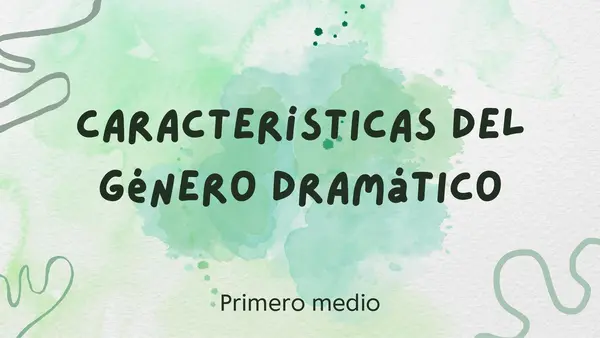 Características del género dramático