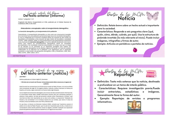 Resumen textos expositivos PAES Competencia Lectora 
