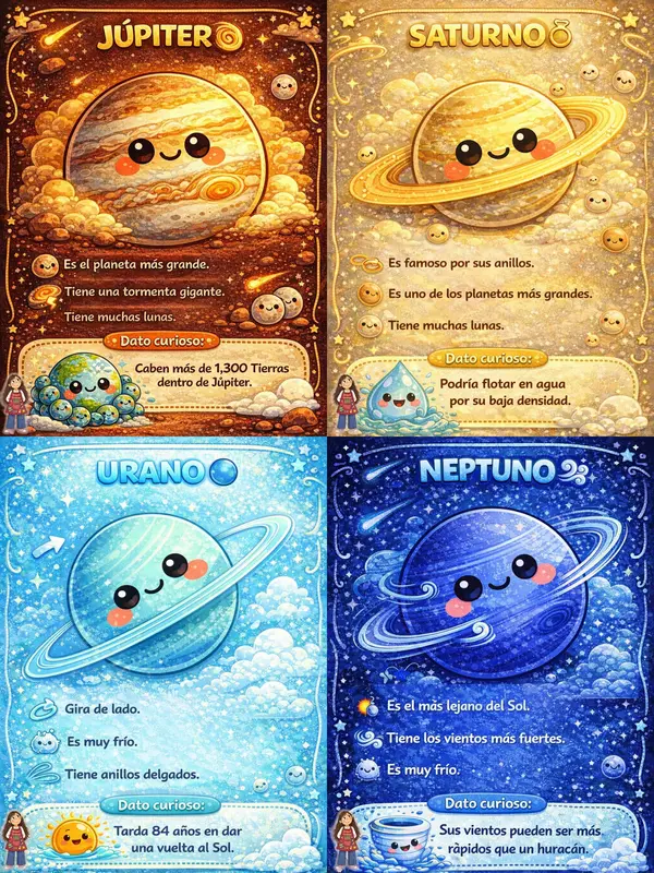 Sistema Solar para Colorear: Fichas Imprimibles Educativas